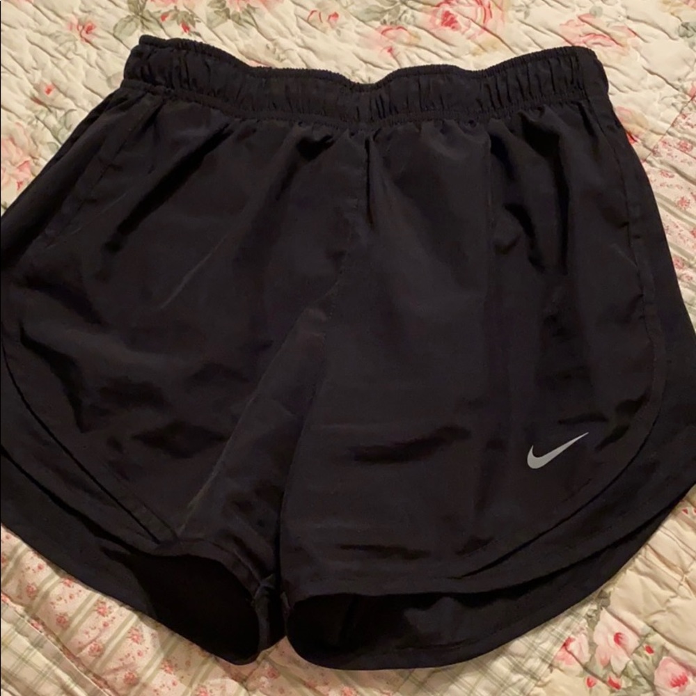 Solid black nike shorts